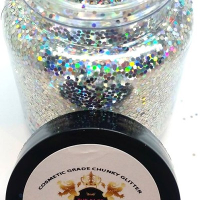 Chunky Glitter Pure Holo Silver 50g